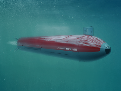 Artistic render of an extra large autonomous undersea vehicle