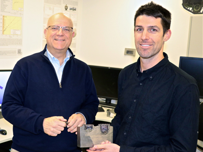 Pictured: Professor Bill Schonberg (Fulbright Distinguished Chair in Advanced Science and Technology) with DST researcher Dr Shannon Ryan.