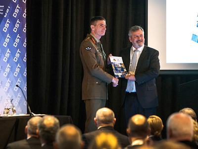 Chief of Army, Lieutenant General Angus Campbell and Chief Defence Scientist, Dr Alex Zelinsky launch the new strategy during Future Land Force Conference 2016.