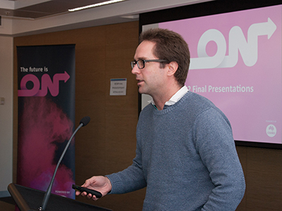 Dr Jonathan Boan from DST presenting for the LASAGNE Applications team