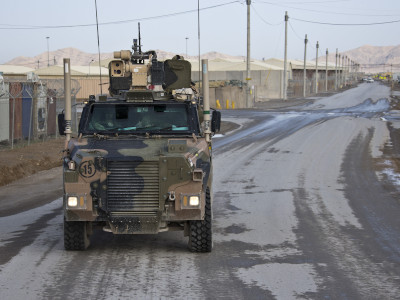 Bushmaster armoured vehicle.