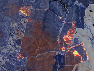 SWIR Imagery at 11.15am on 4 January 2014 (© Digital Globe – licensed to the Australian Department of Defence) SWIR Imagery