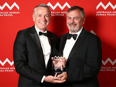 (L-R) CEO of Thales Australia, Chris Jenkins and Chief Defence Scientist, Dr Alex Zelinsky. (L-R) CEO of Thales Australia, Chris Jenkins and Chief Defence Scientist, Dr Alex Zelinsky.