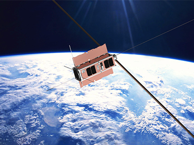 An artists impression of the Biarri cubesat An artists impression of the Biarri cubesat