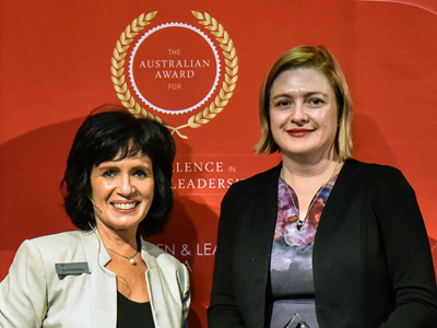 CDS Tanya Monro has won the South Australia Award for Excellence in Women's Leadership.