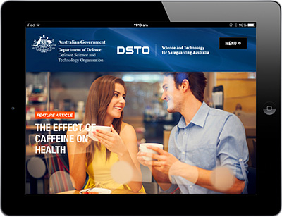 A screenshot of the DSTO App 
