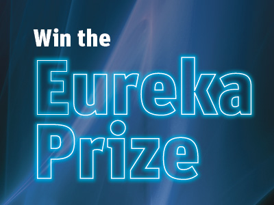 'Win the Eureka Prize' text