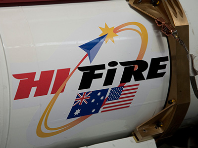 HiFIRE logo on the exterior of a jet.