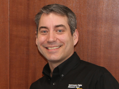 Dr Mark Bateup, DSTO's first researcher to be placed under the Industry Placement initiative, with Aerospace Concepts. Dr Mark Bateup, DSTO's first researcher to be placed under the Industry Placement initiative, with Aerospace Concepts.