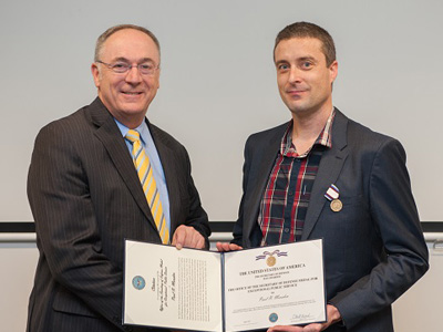 Mr Dan Fri, Assistant Program Director for Logistics and Sustainment of the F-35 Joint Program Office with Mr Paul Marsden