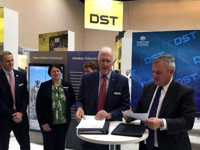Allan Titheridge, CEO of L3 Technologies, and Chief Defence Scientist during the signing of the Strategic Alliance. Allan Titheridge, CEO of L3 Technologies, and Chief Defence Scientist during the signing of the Strategic Alliance.