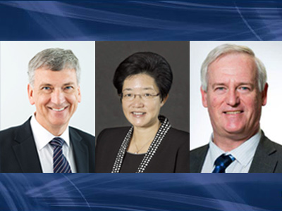 Dr Ian Dagley, Dr Dong Yang Wu and Mr Andrew Seedhouse A picture of new DST chiefs