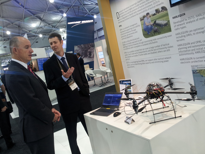 Assistant Minister for Defence, Stuart Robert at the Land Forces 2014 event. Assistant Minister for Defence, Stuart Robert at the Land Forces 2014 event.