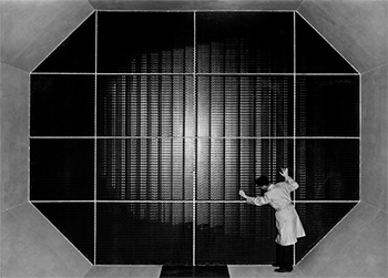 Inside the low speed wind tunnel