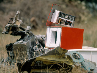 A picture of the black box flight recorder