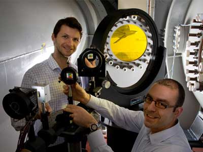 DST scientists inside the Transonic Wind Tunnel