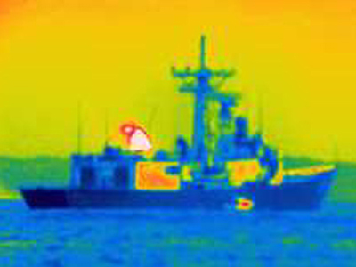 Defence tech thernal camera image