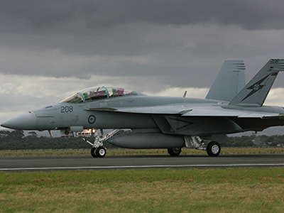 One of the crowd pleasing aircraft displays at the Australian International Airshow at Avalon in Victoria is the RAAF F/A-18F Super Hornet. One of the crowd pleasing aircraft displays at the Australian International Airshow at Avalon in Victoria is the RAAF F/A-18F Super Hornet.