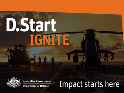 Graphic for D.Start Ignite program: Impact starts here