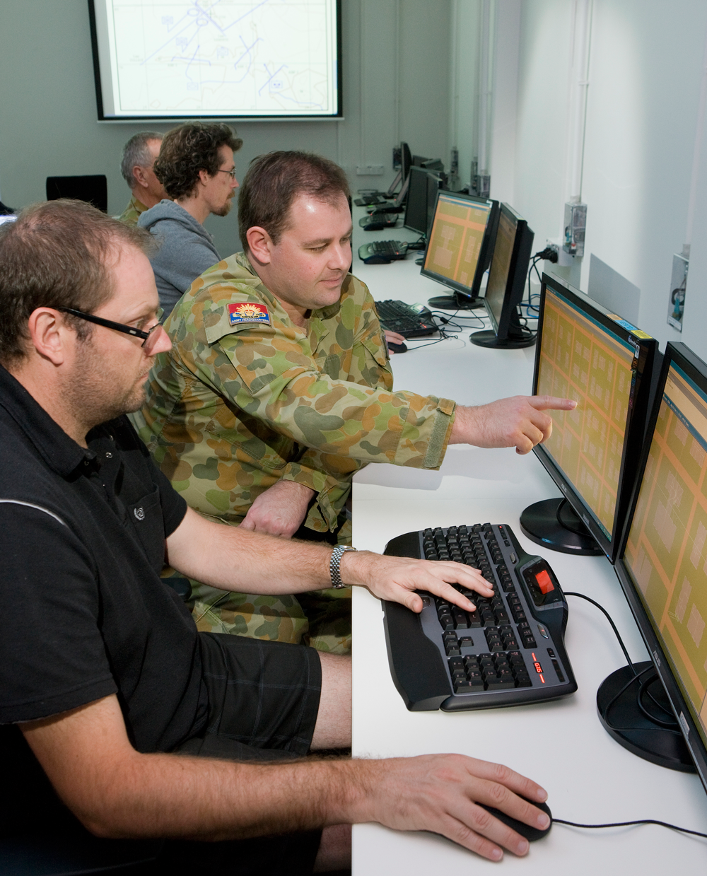 DSTO conducts wargaming and simulation studies for the ADF to provide insights into new tactics and procedures and to assist in capability development.