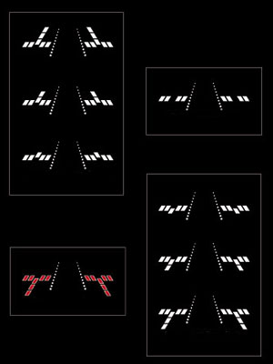 A diagram of the Tee-Visual Approach Slope Indicator System