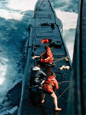 A photo of the Kariwara towed array.