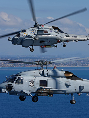 Two MH-60R helicopters.