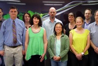 A group photo of DST Group scientists who are involved in the Scientists and Mathematicians in Schools program