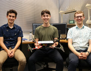 (L-R): Rhett Hull (DST STEM cadet), Jack Taylor (DST STEM summer vacation student) and Luke Smith (DST STEM cadet)