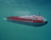 Artistic render of an extra large autonomous undersea vehicle