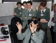 Year 10 students from Eltham College tested out Immersive Visualisation technologies. Year 10 students from Eltham College tested out Immersive Visualisation technologies.