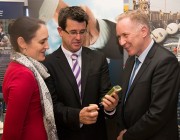 DST's Alison Fogarty and Mark Patterson alongside Colin Howard from Ideation Product Solutions. DST's Alison Fogarty and Mark Patterson alongside Colin Howard from Ideation Product Solutions.