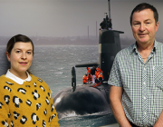 Defence scientists Holly McNabb and Dr Mike Greening