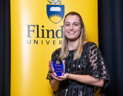 Dr Melanie Farrier was presented the 2020 Early Career Alumni Award for her significant contribution to the scientific community