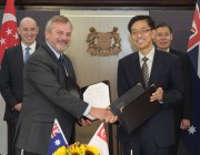 L-R: Assistant Minister for Defence Mr Stuart Robert, Chief Defence Scientist (Australia) Dr Alex Zelinsky, Chief Defence Scientist (Singapore) Professor Quek Tong Boon, Second Minister for Defence Mr Lui Tuck Yew L-R: Assistant Minister for Defence Mr Stuart Robert, Chief Defence Scientist (Australia) Dr Alex Zelinsky, Chief Defence Scientist (Singapore) Professor Quek Tong Boon, Second Minister for Defence Mr Lui Tuck Yew