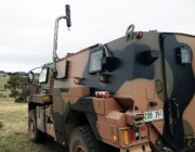 Desert Owl on display at the Puckapunyal Army training facility. The vision technology system on a defence land vehicle.