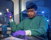 Dr Pravin Rajasekaran, a member of DSTG's biological countermeasures team