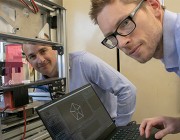 Engineers Tim Teske (left) and Andrew Hart are transforming the production of energetic materials.