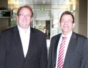 Senator the Hon David Feeney (left) with Deputy Chief Defence Scientist Dr Warren Harch (right) Senator the Hon David Feeney (left) with Deputy Chief Defence Scientist Dr Warren Harch (right) meeting to discuss Maritime Security and other areas of Defence and national security.