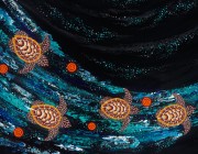 Song Cycle of the Seven Sisters, painted by Indigenous artist Anthony Walker. Song Cycle of the Seven Sisters, painted by Indigenous artist Anthony Walker.