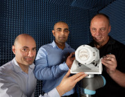 L-R: Daniel Borg, Manik Attygalle and David Burdon at the DSTG antenna test facility