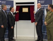 Left to right: Chief Defence Scientist Alex Zelinsky, Andrew Nikolic MP, Assistant Minister for Defence Stuart Robert and Major General Paul McLachlan. Left to right: Chief Defence Scientist Alex Zelinsky, Andrew Nikolic MP, Assistant Minister for Defence Stuart Robert and Major General Paul McLachlan.