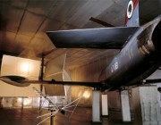 An image of a model plane in the Electromagnetic Environmental Effects Test Facility