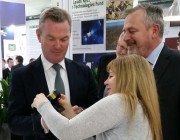 Minister for Defence Industry Christopher Pyne with Chief Defence Scientist Dr Alex Zelinsky at FLFC 2016.