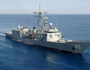 Picture of HMAS Melbourne empolying the latest sonar technologies 