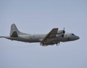 A photograph of an Orion in flight