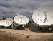 Several satellite dishes.