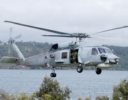 A SeaHawk prepares to land on HMAS Watson to drop off Aviation personal during the International Fleet Review Aviation & Operations working group. Image of a SeaHawk Helicopter. Replacements will be the Seahawk "Romeo" helicopters.