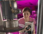 A scientist conducting advanced thermology.