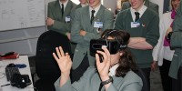 Year 10 students from Eltham College tested out Immersive Visualisation technologies.